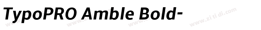 TypoPRO Amble Bold字体转换